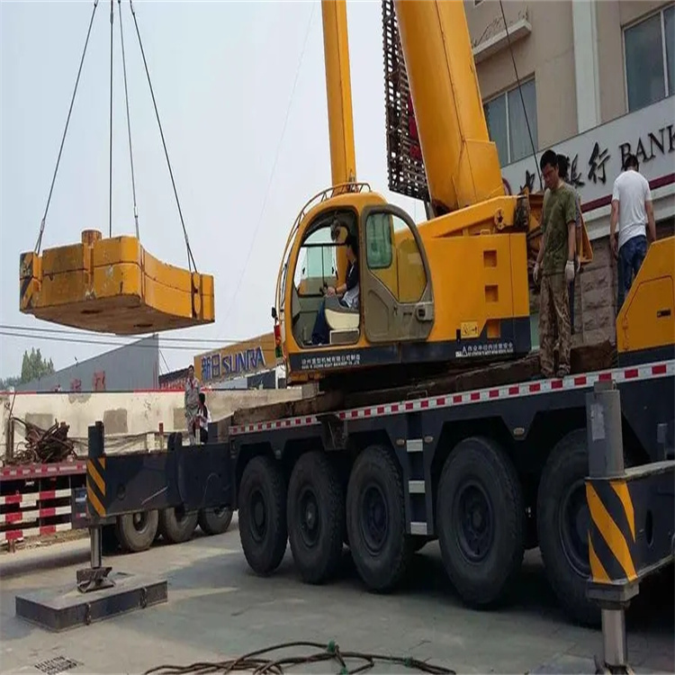 龙岩当地吊车出租|机器吊装|75吨|工厂搬迁服务